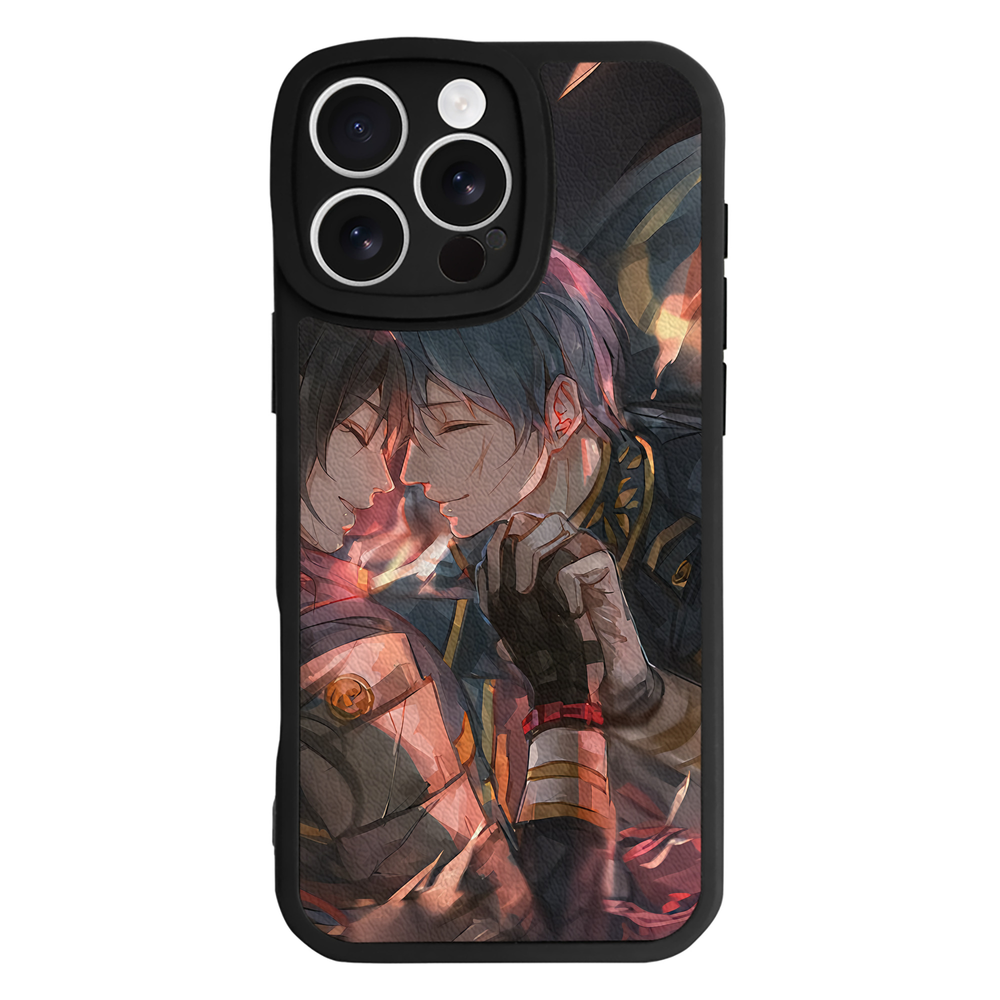 （画像用） 刀剣乱舞 Touken Ranbu 【iPhone 16シリーズ対応】シリコンスマホケース（レザー調） 材質：シリコン